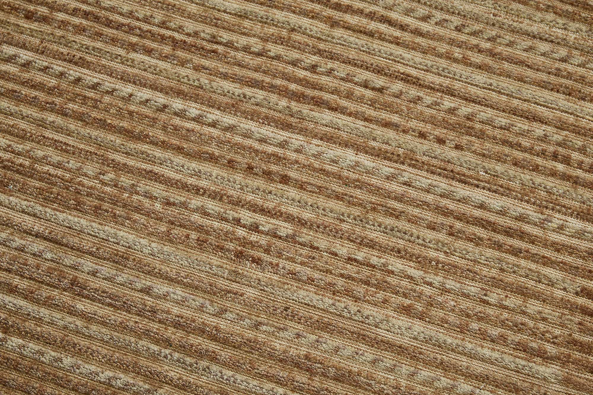 3x5 Brown Handmade Striped Oushak Rug - 51398