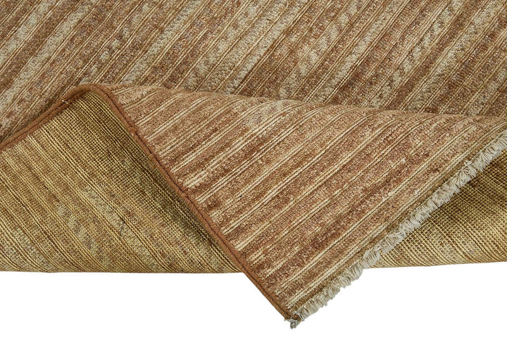 3x5 Brown Handmade Striped Oushak Rug - 51398