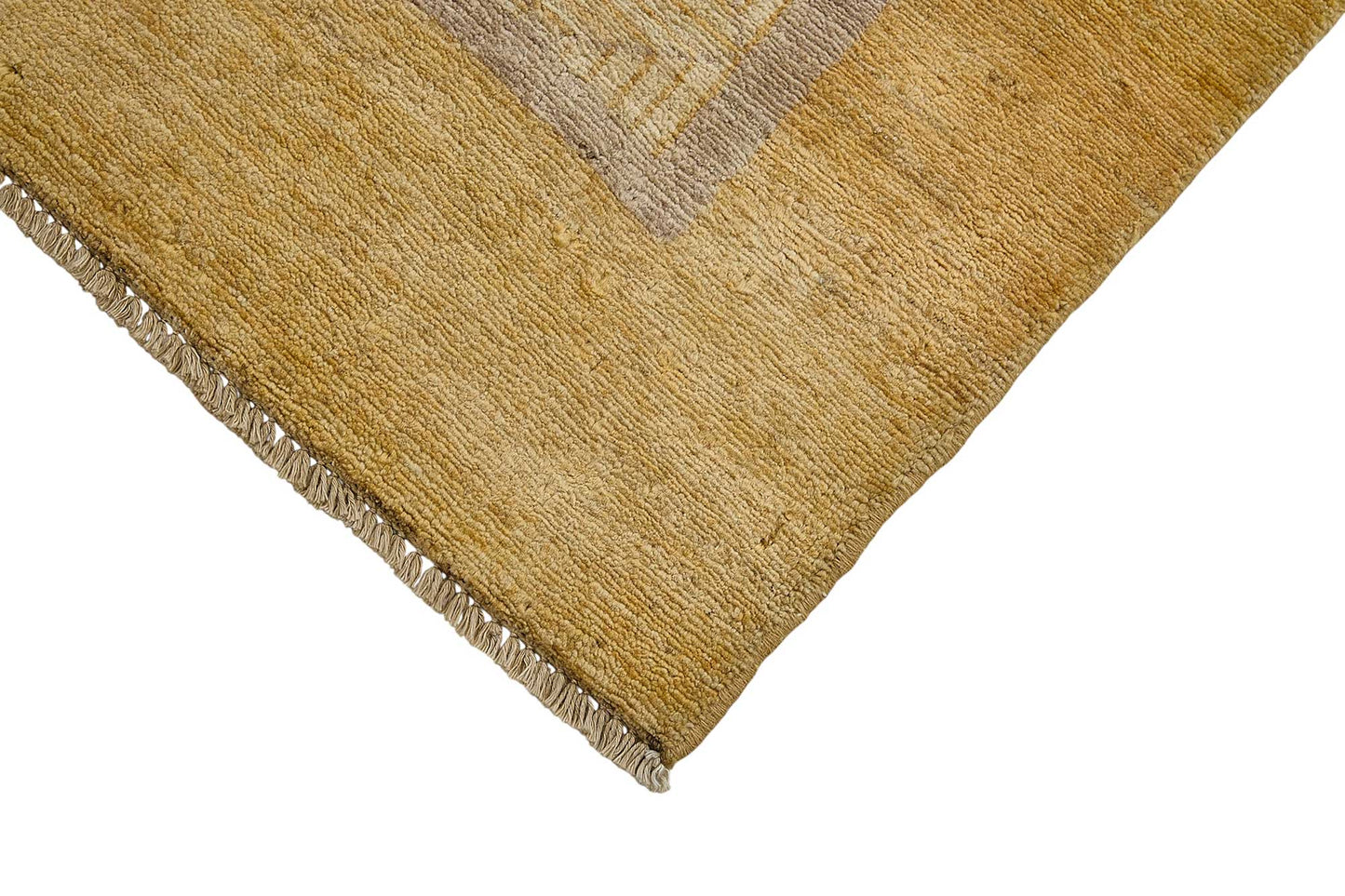 3x4 Beige Contemporary Geometric Oushak Rug - 51399