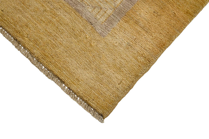 3x4 Beige Contemporary Geometric Oushak Rug - 51399