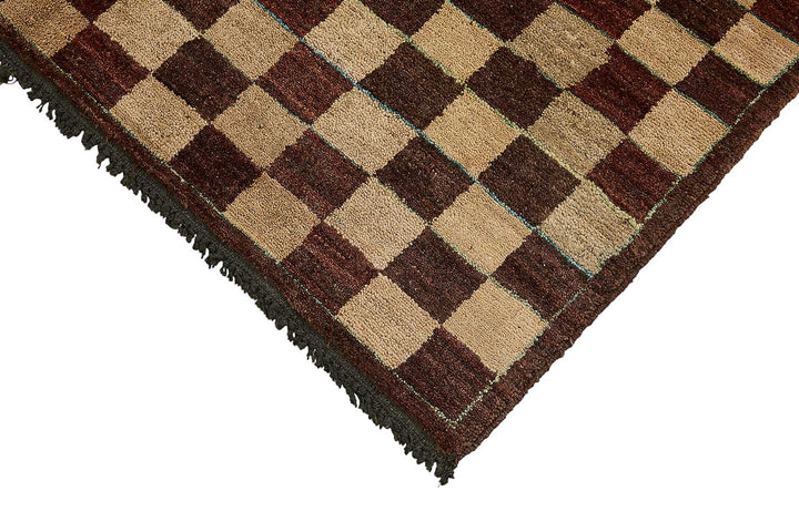3x5 Beige Handmade Geometric Oushak Rug - 51401