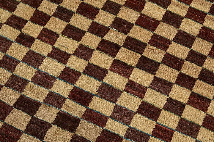 3x5 Beige Handmade Geometric Oushak Rug - 51401