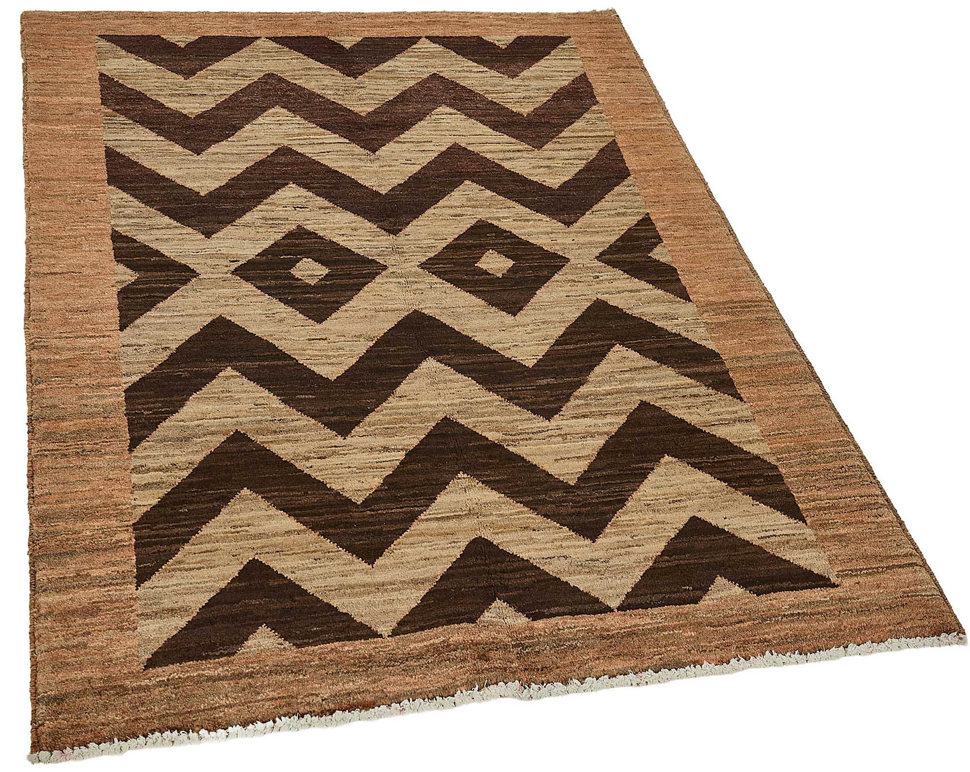 3x5 Brown Traditional Geometric Oushak Rug - 51402