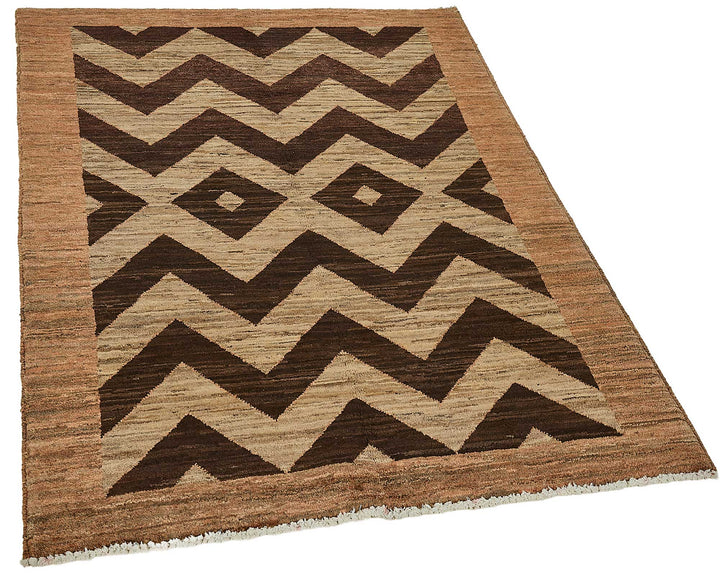 3x5 Brown Traditional Geometric Oushak Rug - 51402