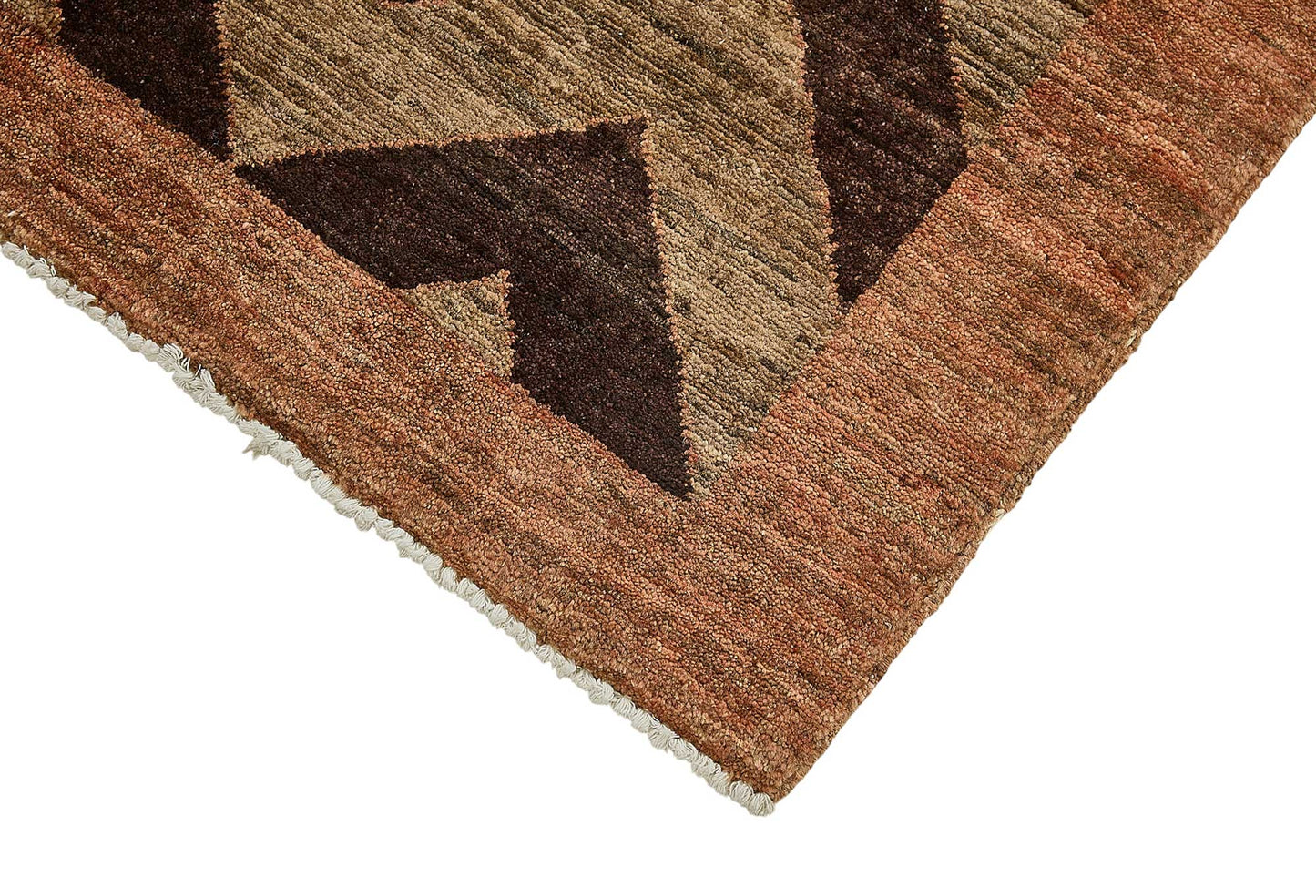 3x5 Brown Traditional Geometric Oushak Rug - 51402