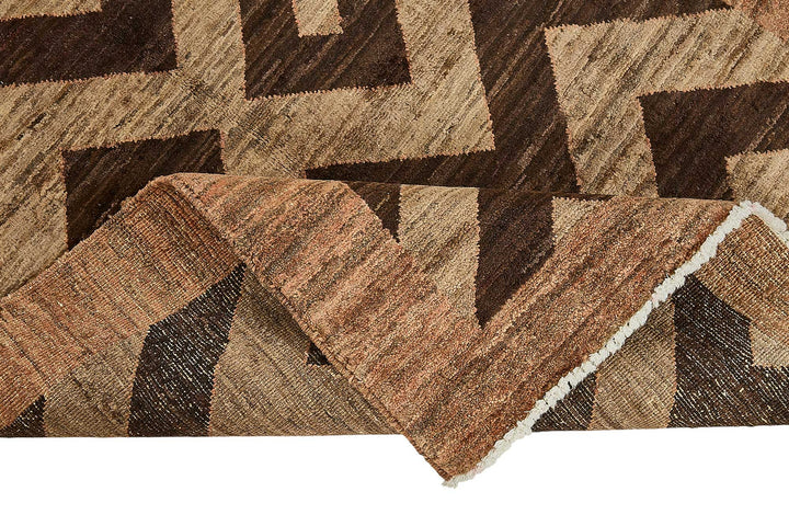 3x5 Brown Traditional Geometric Oushak Rug - 51402
