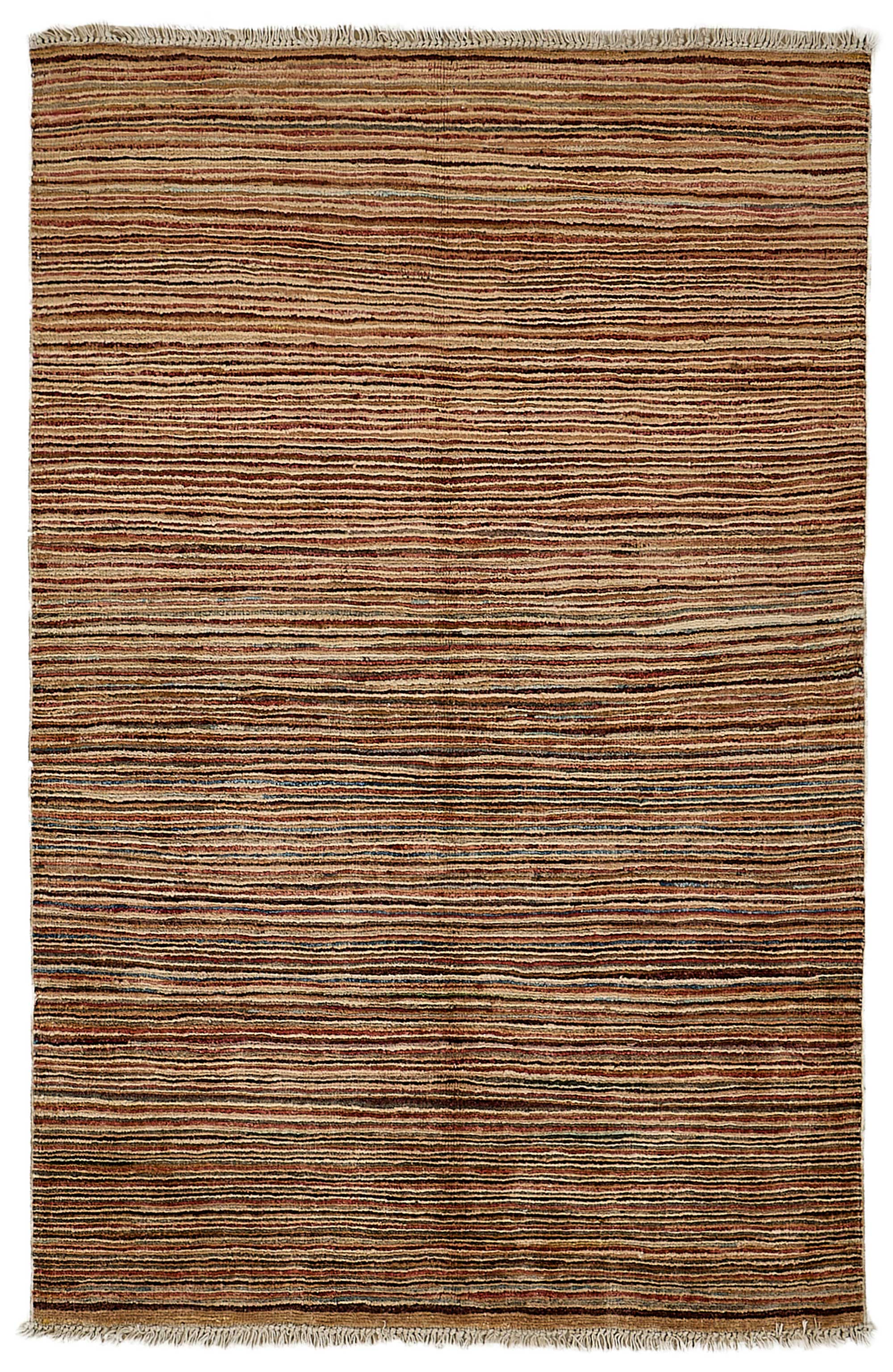 3x5 Beige Striped Oushak Rug - 51404