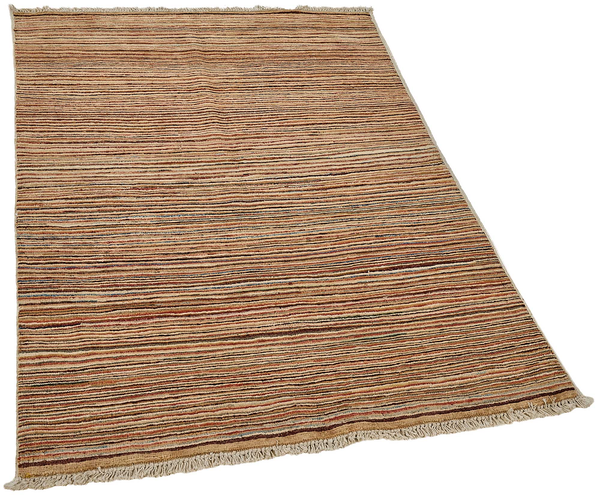 3x5 Beige Striped Oushak Rug - 51404