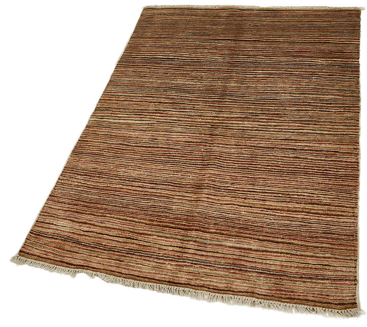 3x5 Beige Striped Oushak Rug - 51404