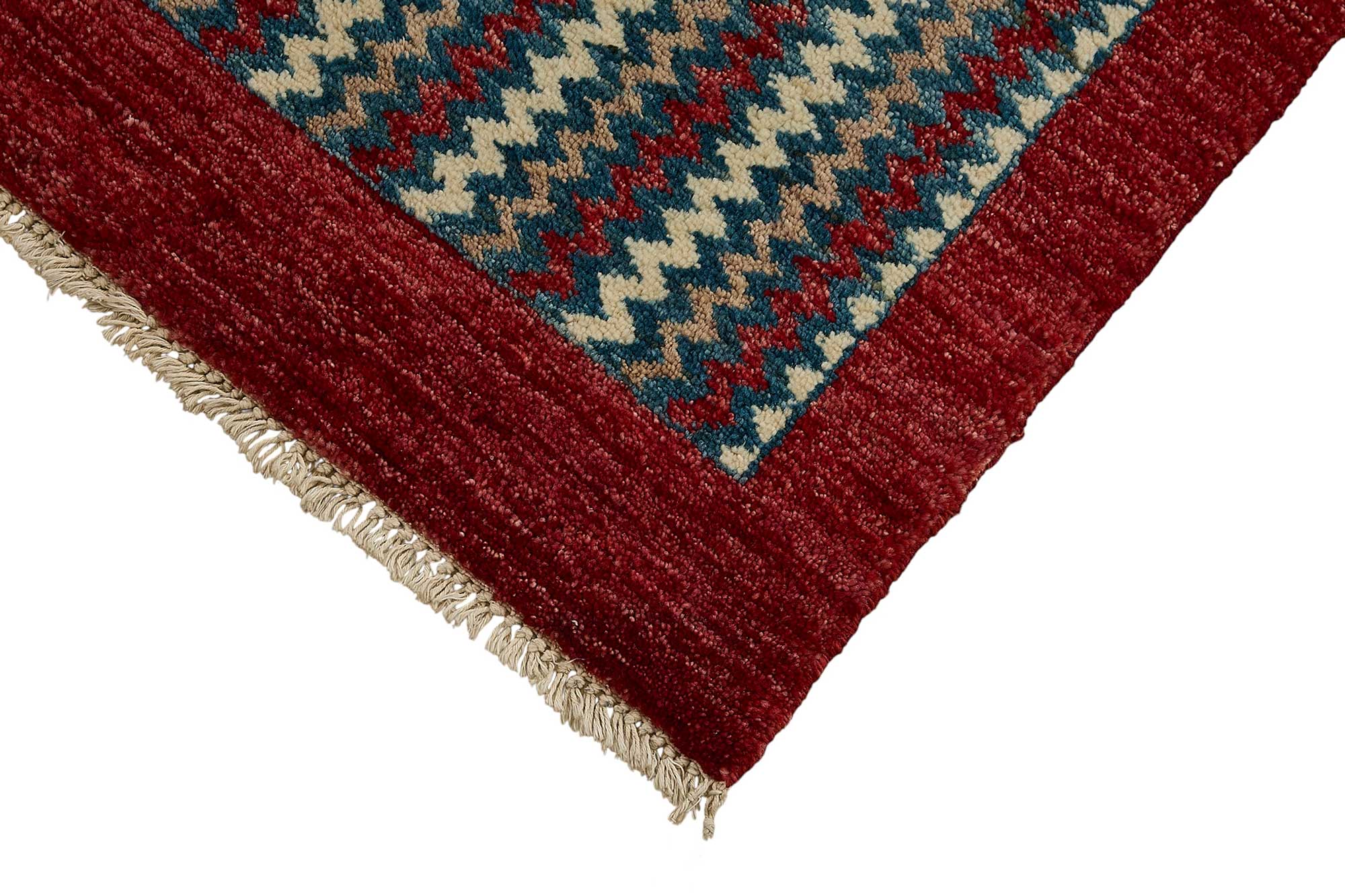 2x4 Red Contemporary Striped Oushak Rug - 51405