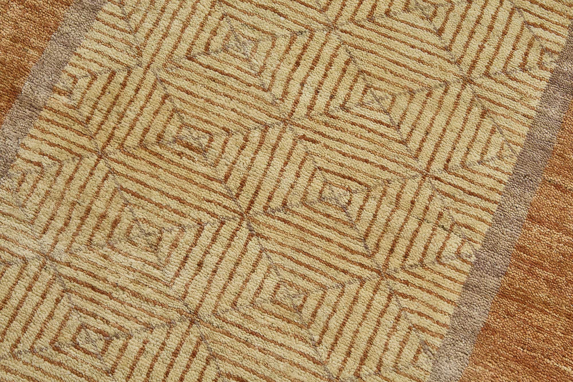 3x4 Beige Traditional Geometric Oushak Rug - 51406