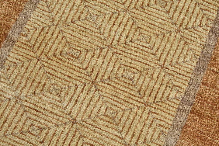 3x4 Beige Traditional Geometric Oushak Rug - 51406