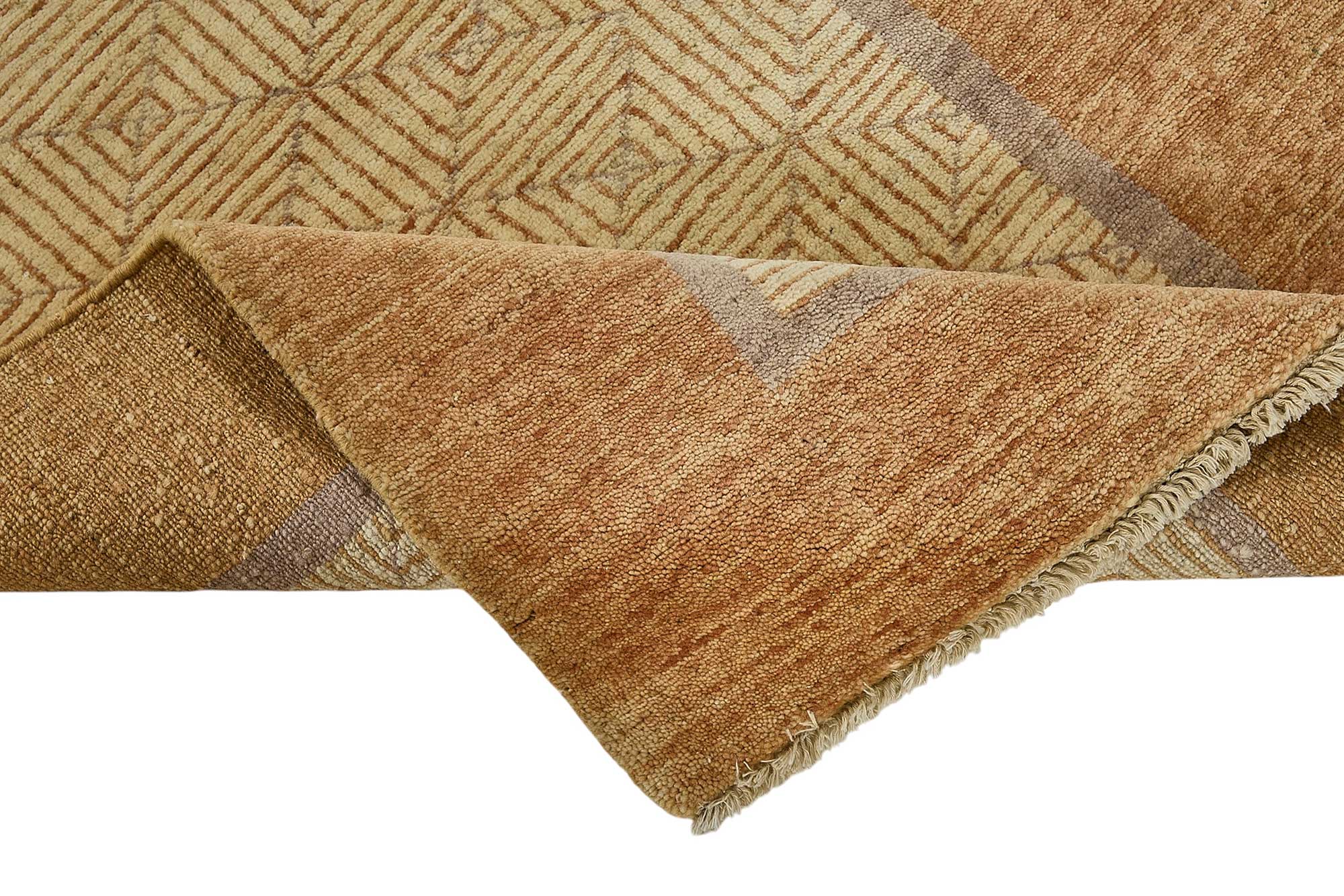3x4 Beige Traditional Geometric Oushak Rug - 51406