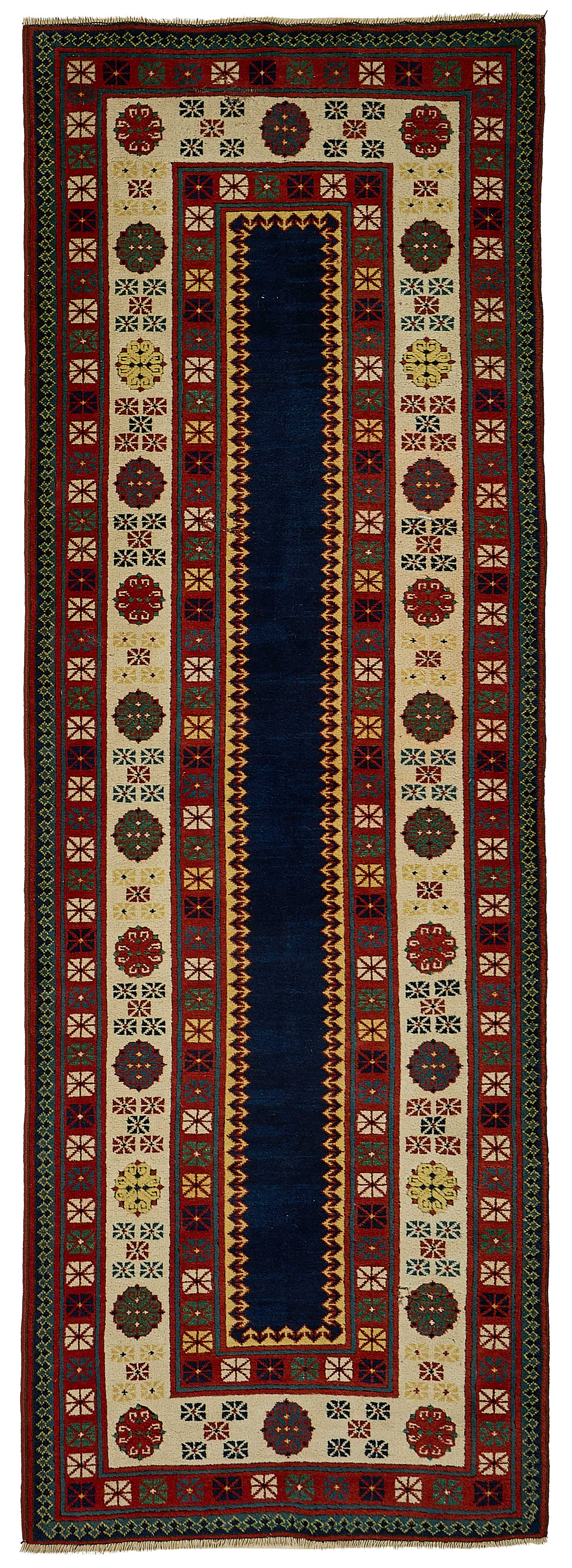 3x10 Red Tribal Geometric Oushak Rug - 51408
