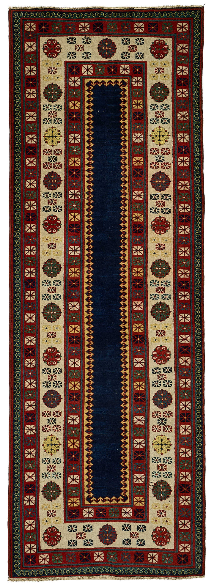 3x10 Red Tribal Geometric Oushak Rug - 51408