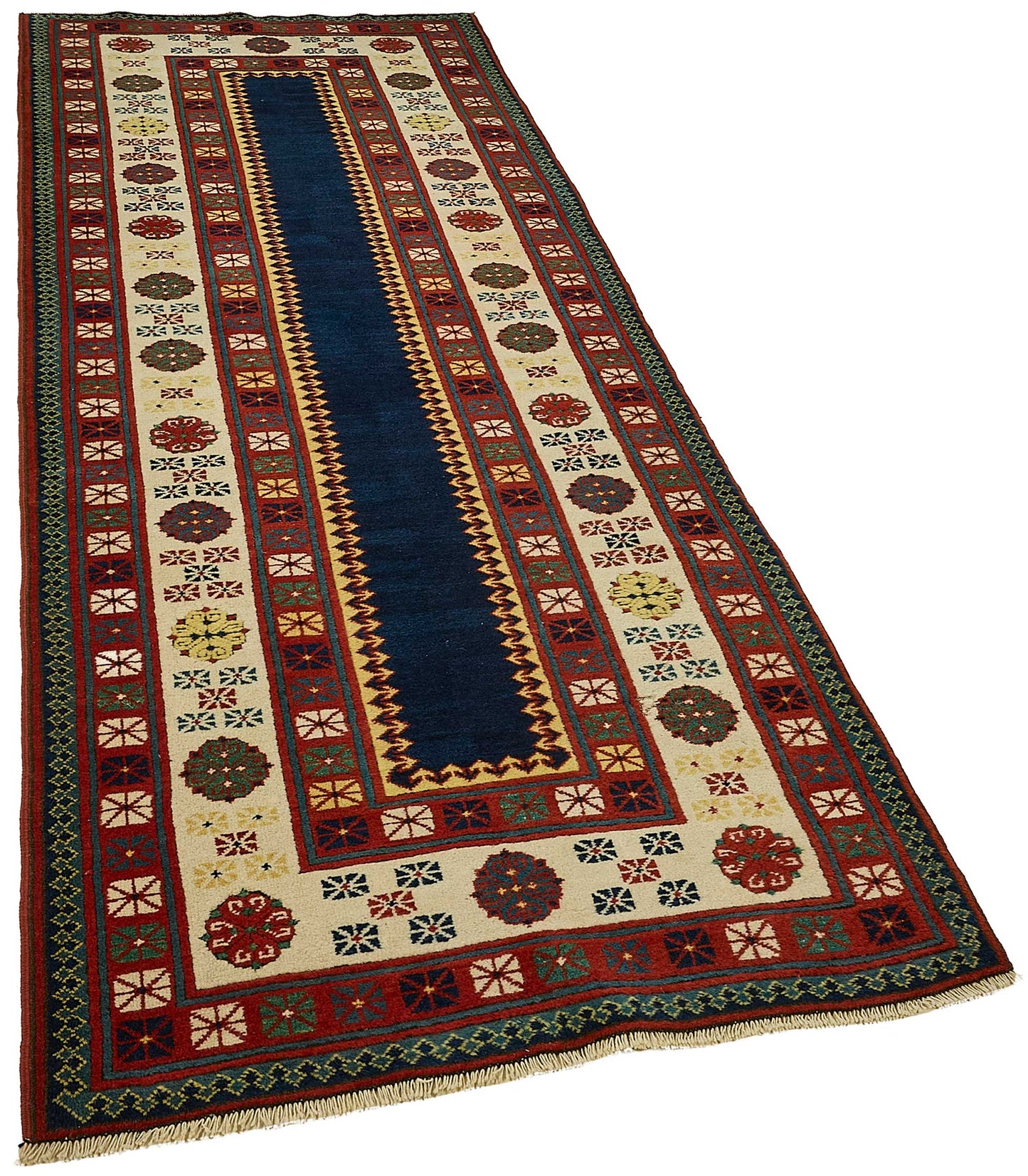 3x10 Red Tribal Geometric Oushak Rug - 51408