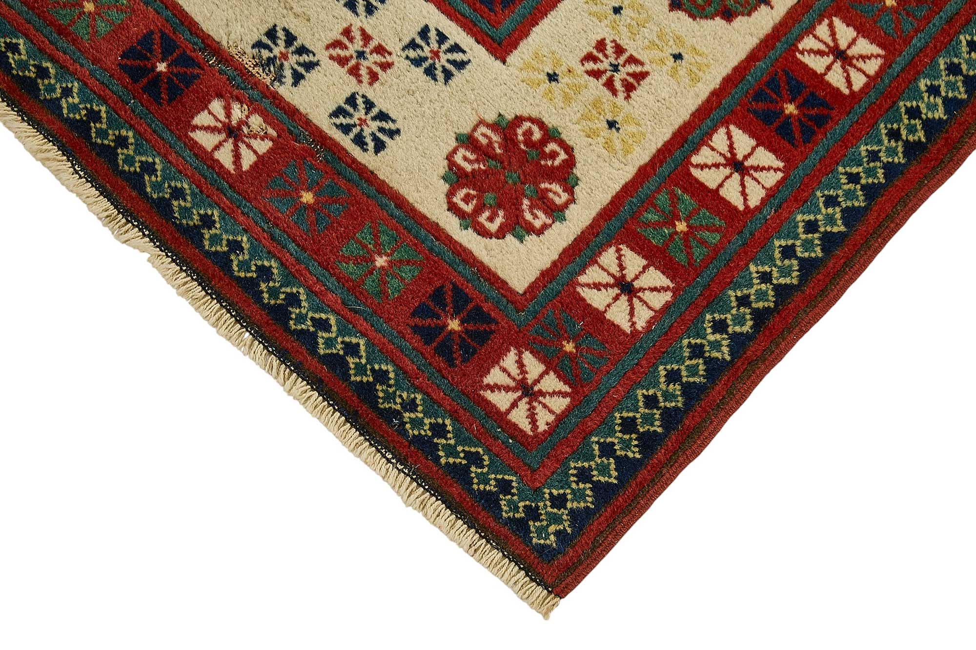 3x10 Red Tribal Geometric Oushak Rug - 51408