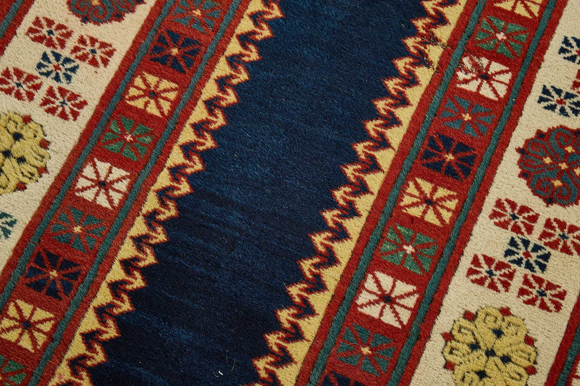 3x10 Red Tribal Geometric Oushak Rug - 51408