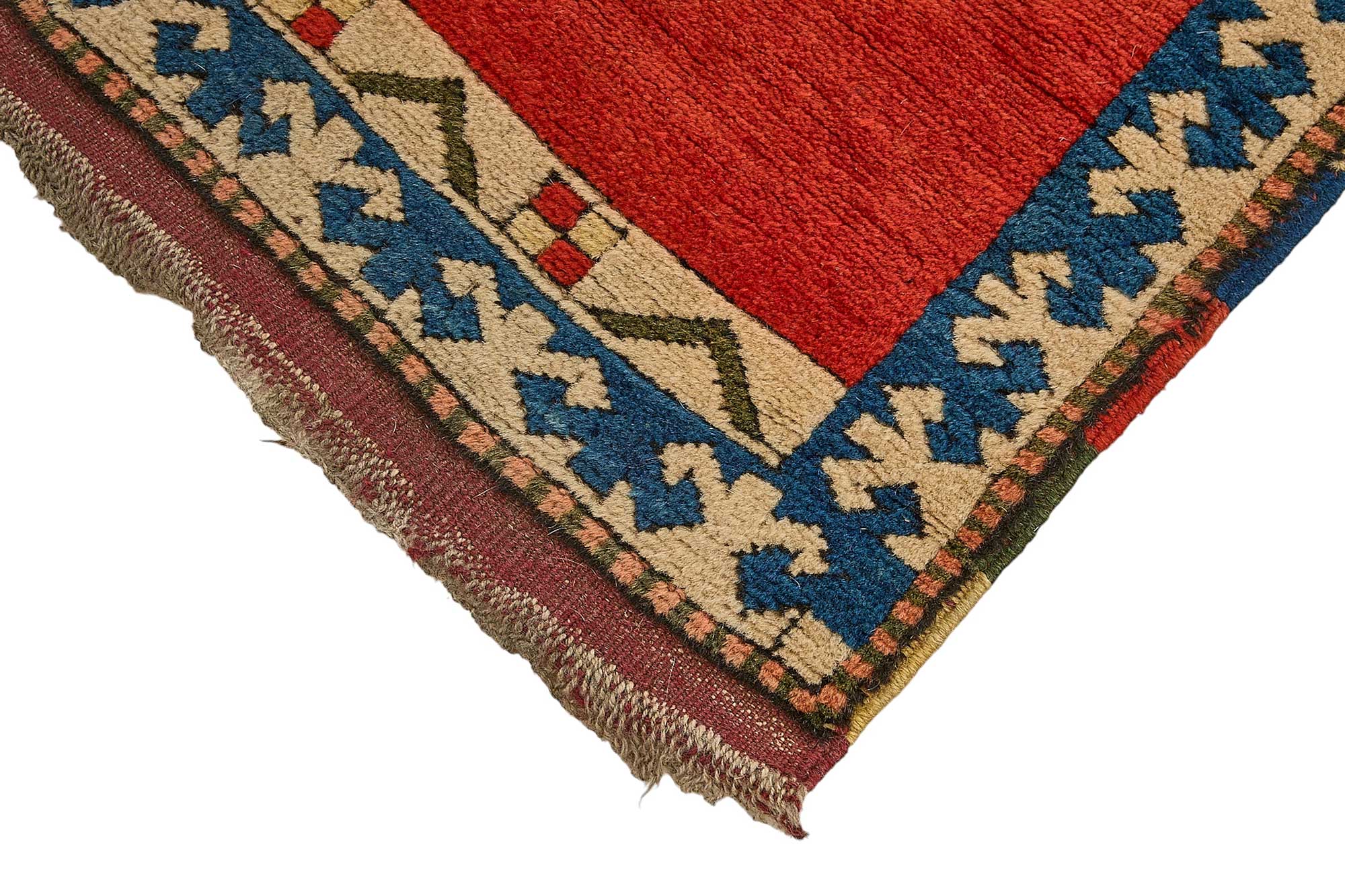 3x11 Red Traditional Medallion Oushak Rug - 51409