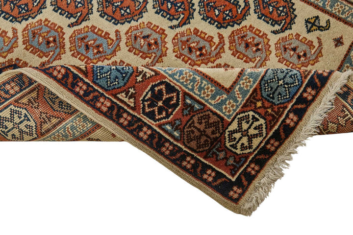 2x12 Beige Traditional Geometric Oushak Rug - 51410