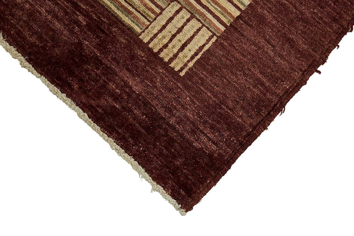 3x10 Red Geometric Oushak Rug - 51412