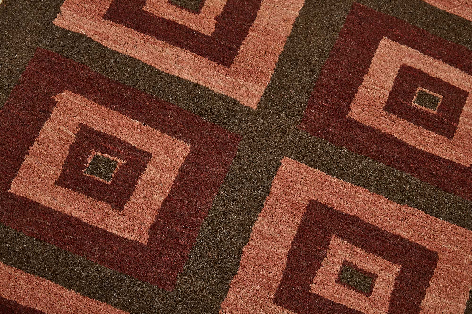 3x10 Brown Traditional Geometric Oushak Rug - 51414