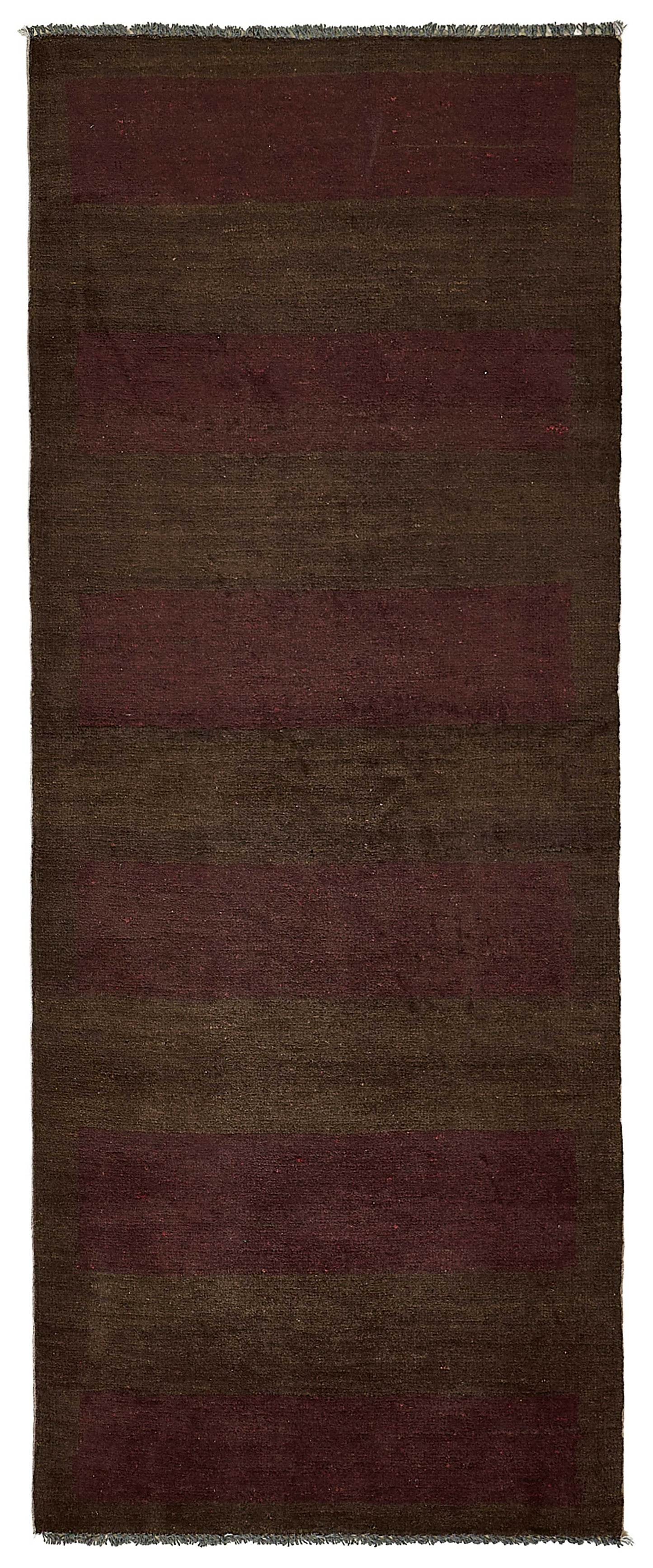 2x6 Brown Striped Oushak Rug - 51416