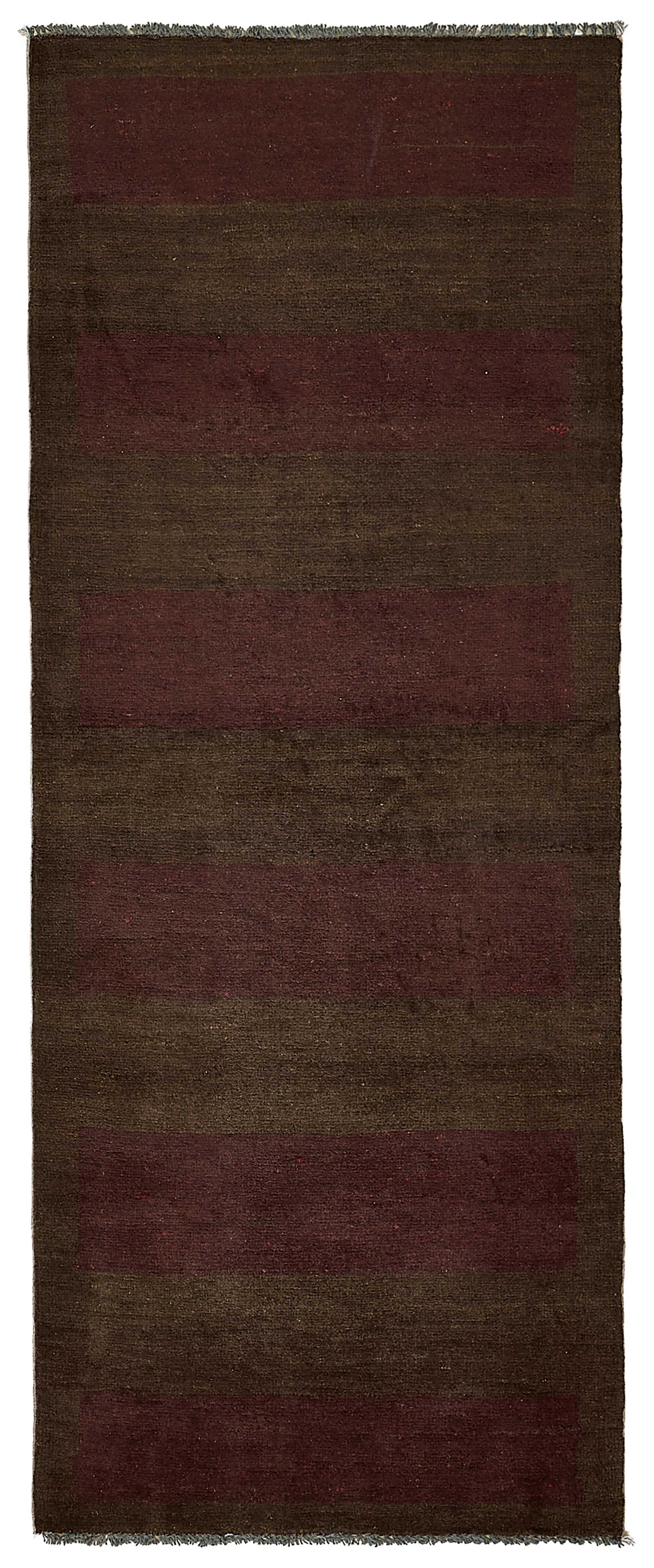 2x6 Brown Striped Oushak Rug - 51416