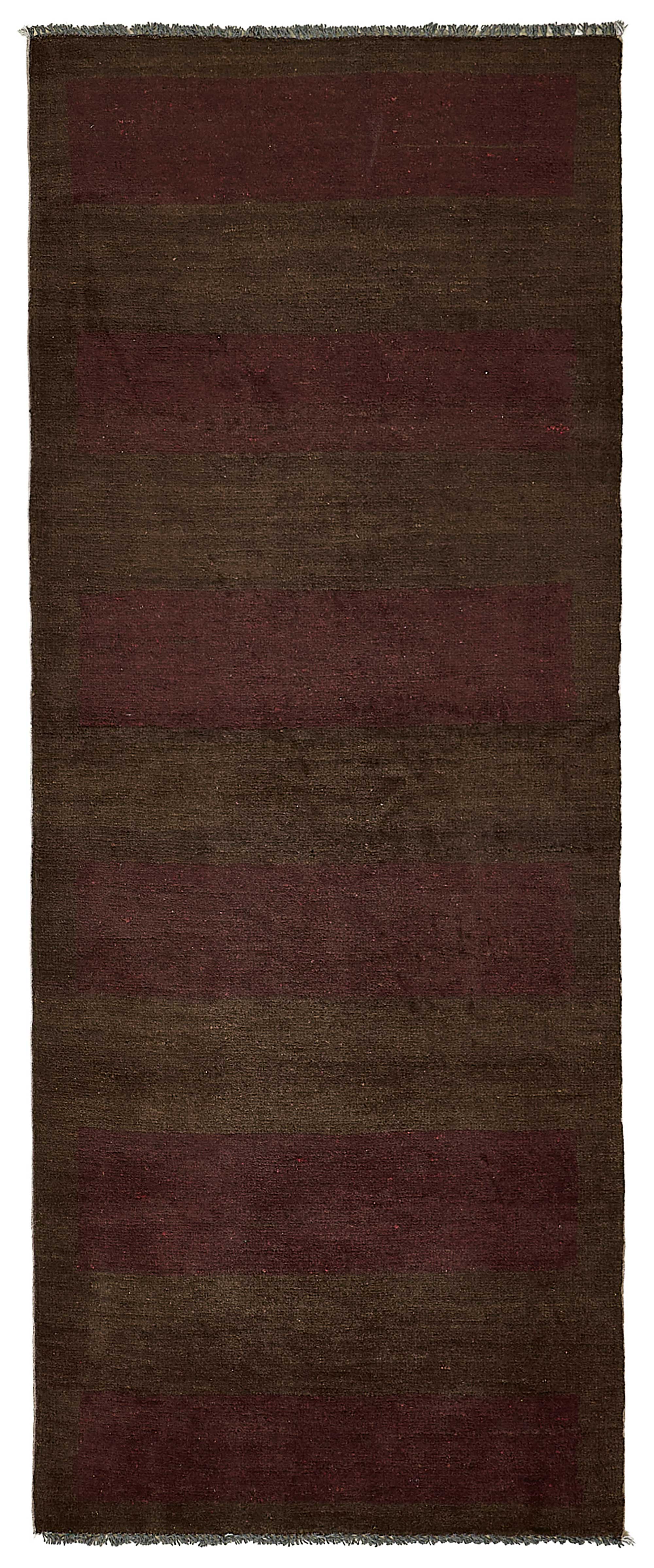 2x6 Brown Striped Oushak Rug - 51416