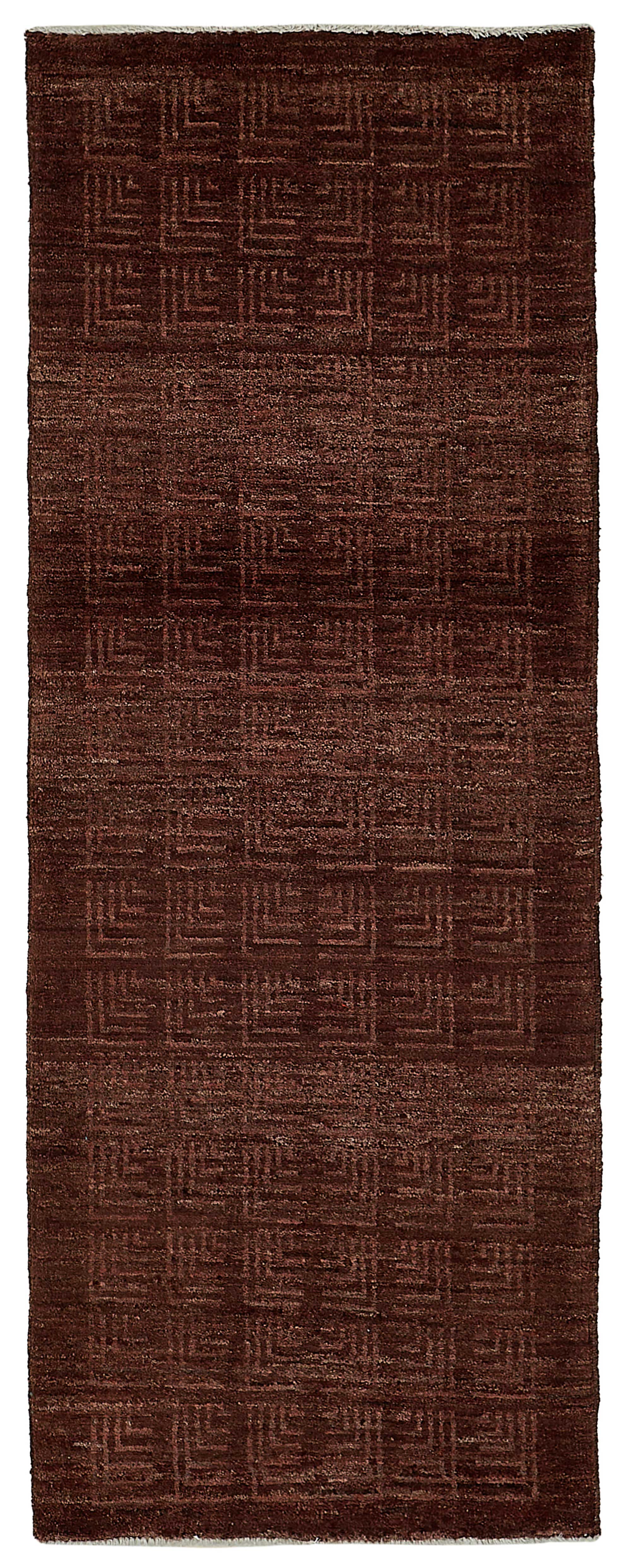 2x6 Purple Contemporary Geometric Oushak Rug - 51419
