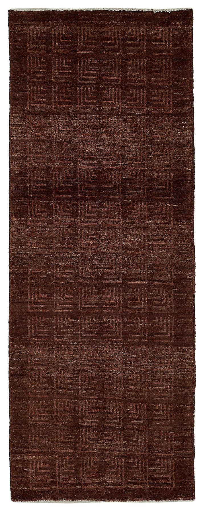 2x6 Purple Contemporary Geometric Oushak Rug - 51419