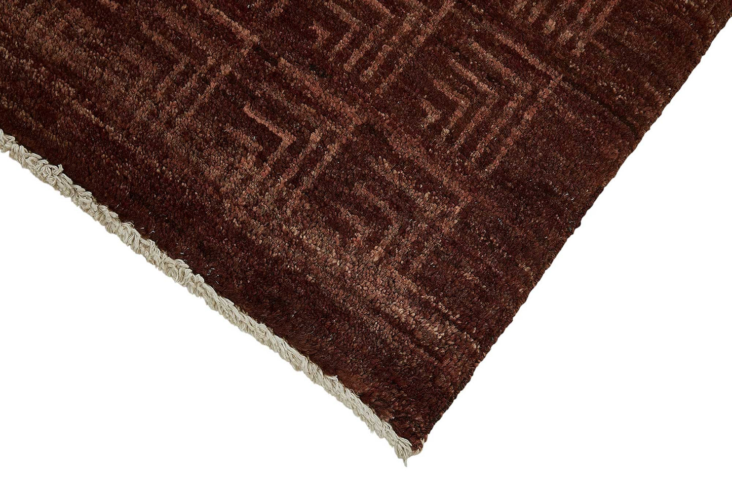 2x6 Purple Contemporary Geometric Oushak Rug - 51419