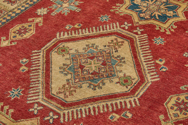7x9 Beige Traditional Floral Medallion Oushak Rug - 51462