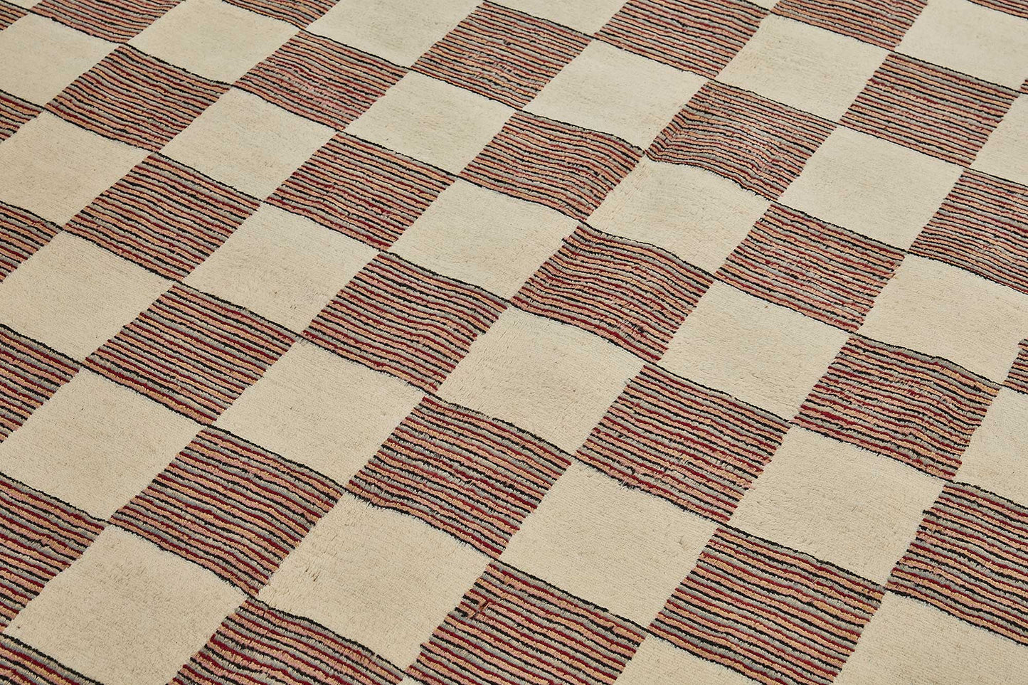 8x10 Beige Contemporary Geometric Oushak Rug - 51463