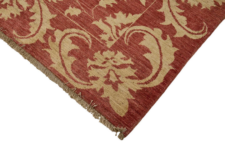 8x8 Red Floral Oushak Rug - 51464