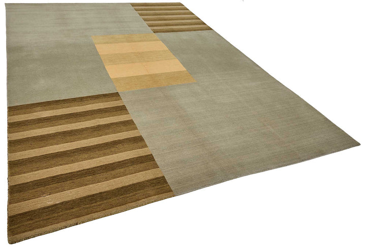 8x11 Beige Handmade Contemporary Oushak Rug - 51466