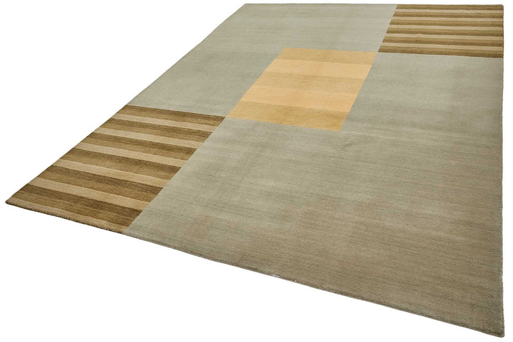 8x11 Beige Handmade Contemporary Oushak Rug - 51466