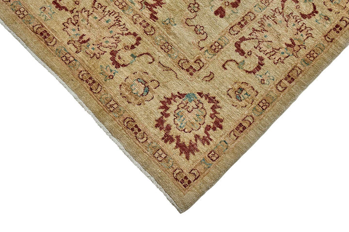 6x8 Beige Floral Oushak Rug - 51468