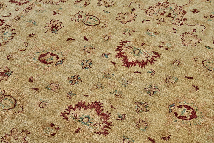 6x8 Beige Floral Oushak Rug - 51468