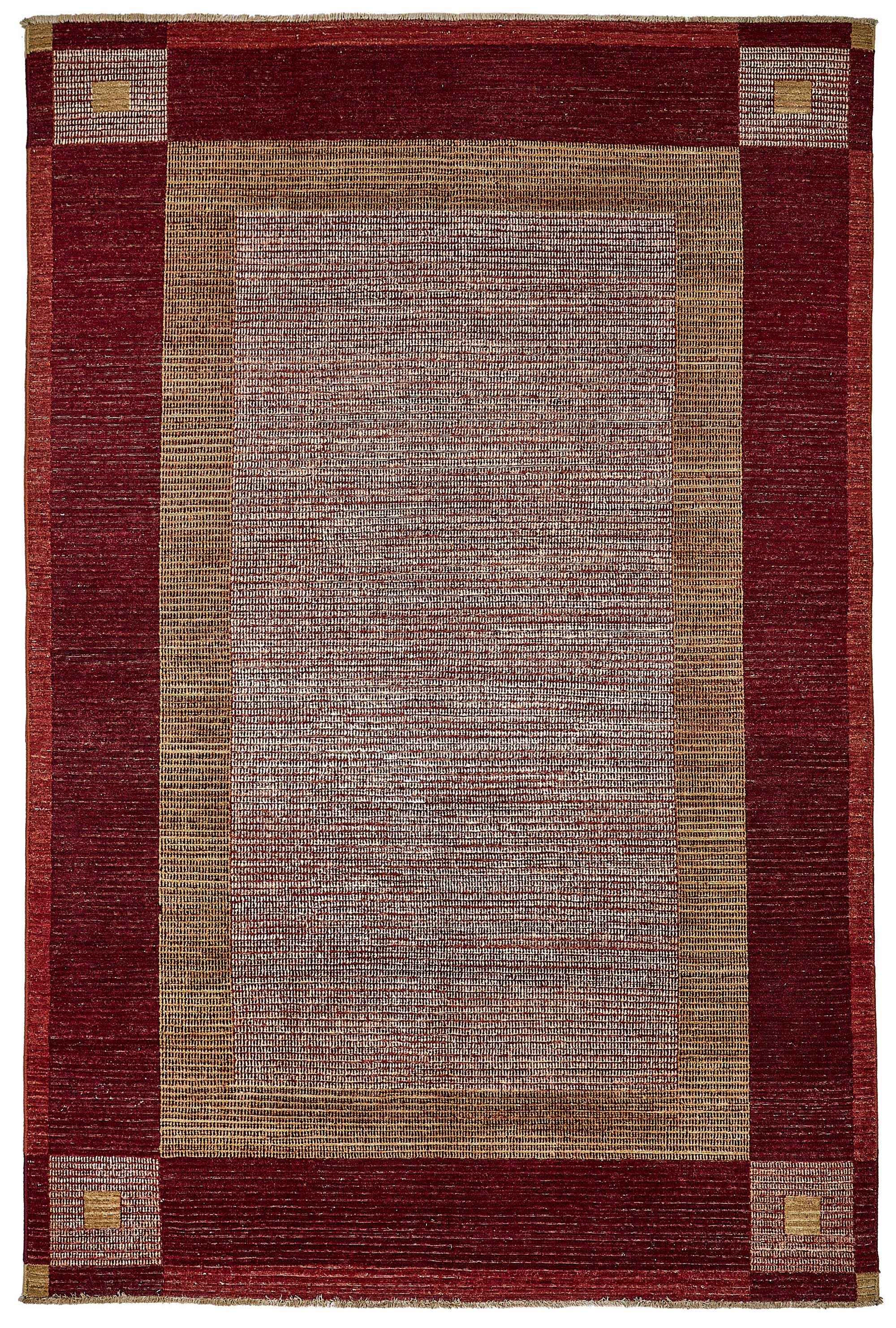 6x10 Red Turkish Contemporary Oushak Rug - 51471