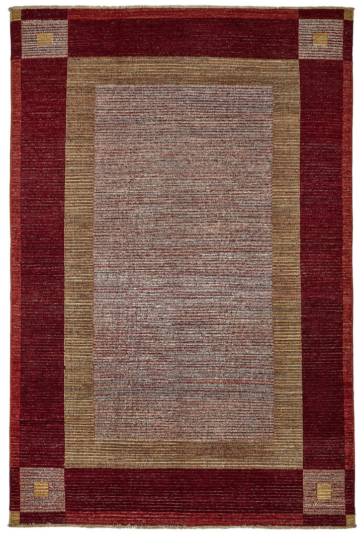 6x10 Red Turkish Contemporary Oushak Rug - 51471
