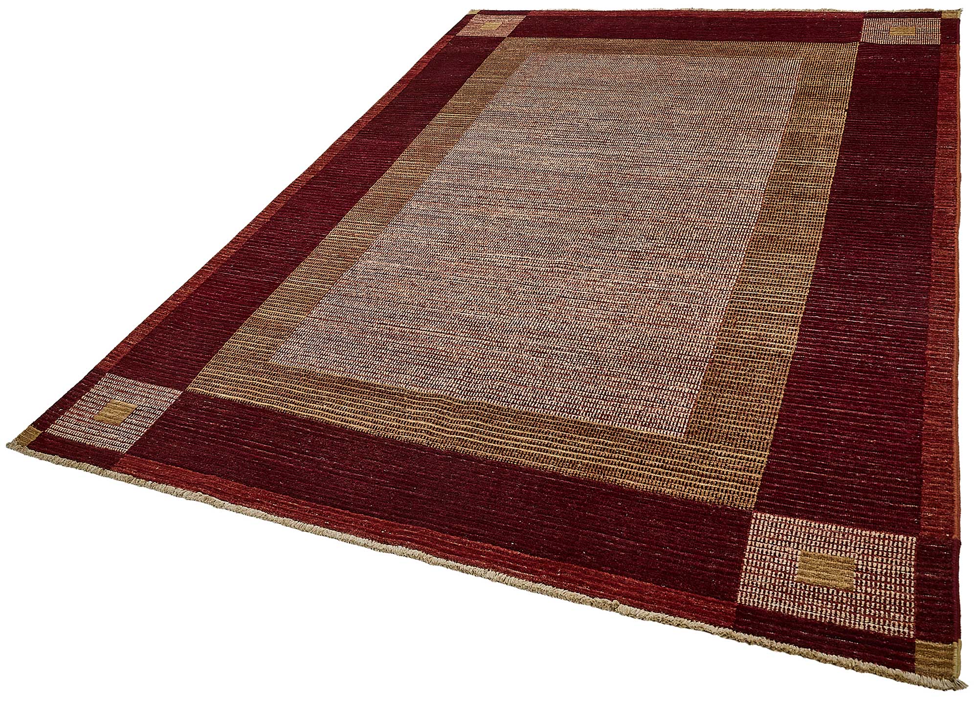 6x10 Red Turkish Contemporary Oushak Rug - 51471