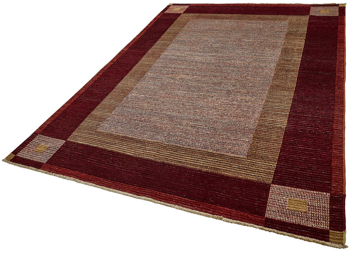 6x10 Red Turkish Contemporary Oushak Rug - 51471