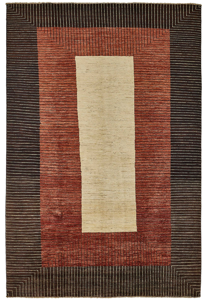 6x10 Brown Contemporary Oushak Rug - 51472