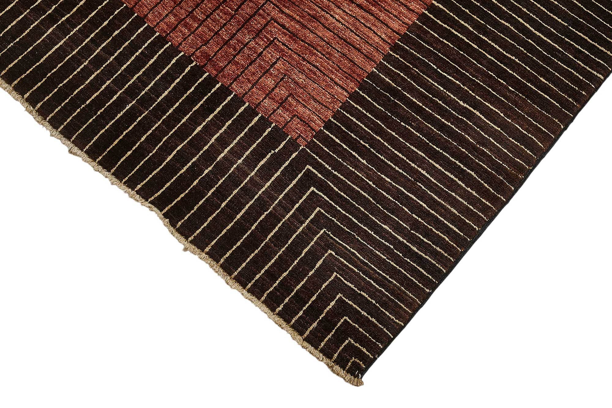 6x10 Brown Contemporary Oushak Rug - 51472