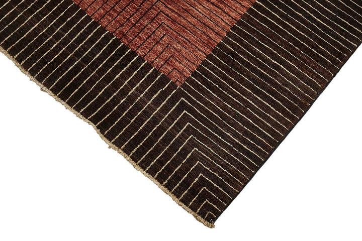 6x10 Brown Contemporary Oushak Rug - 51472