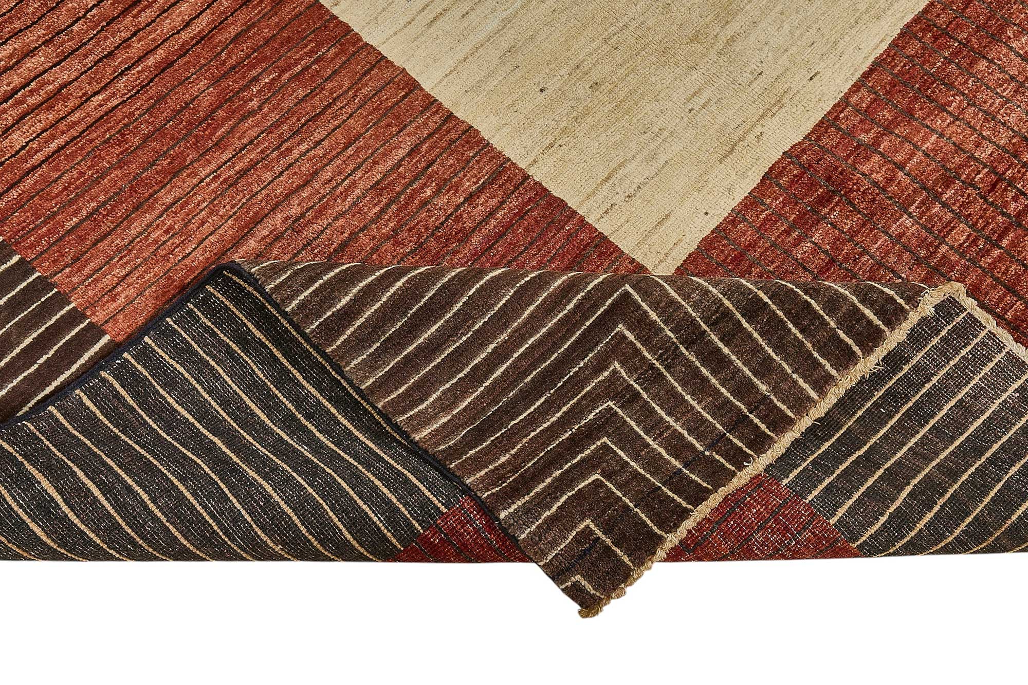 6x10 Brown Contemporary Oushak Rug - 51472