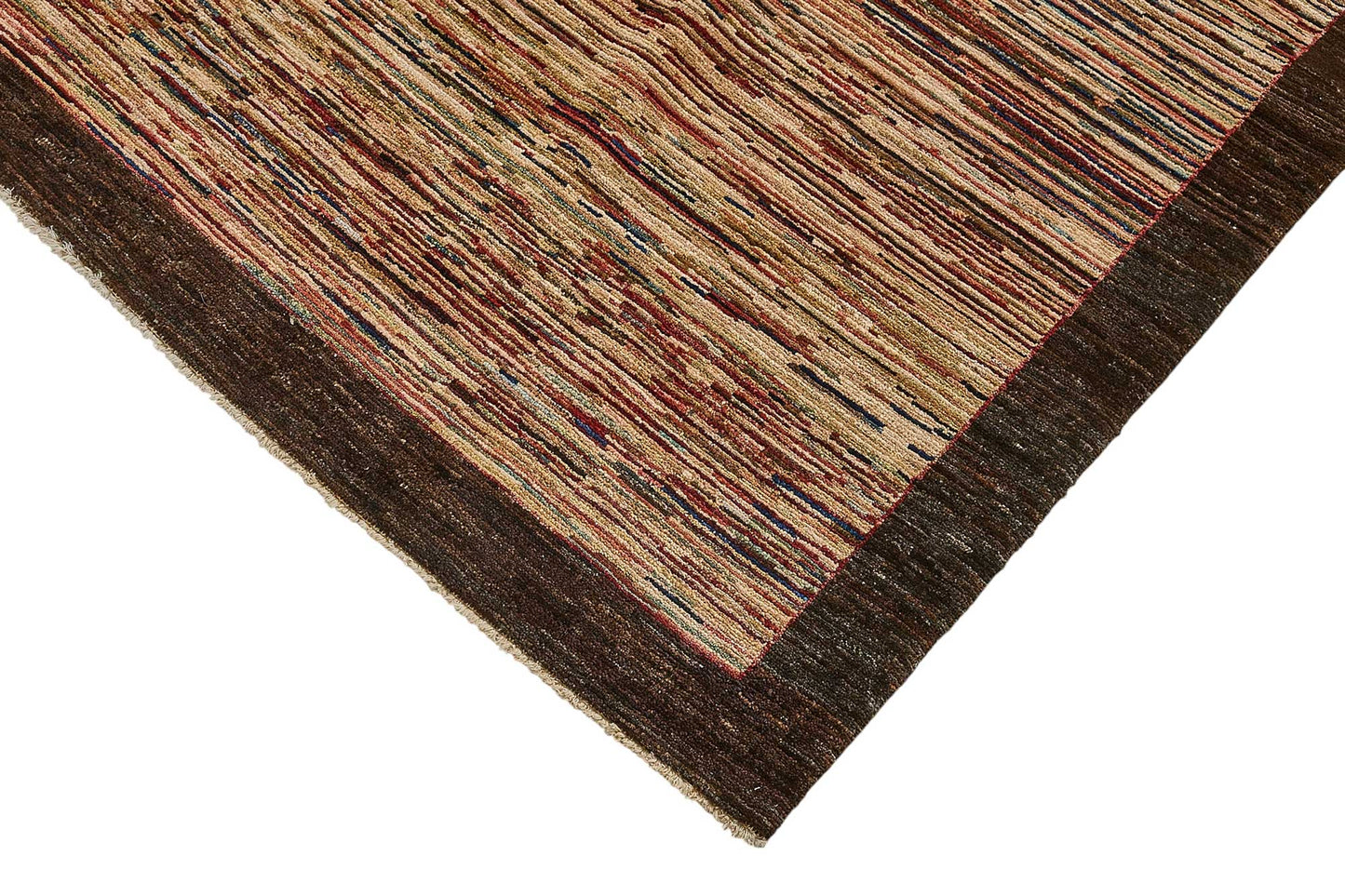 6x9 Brown Contemporary Solid Oushak Rug - 51473