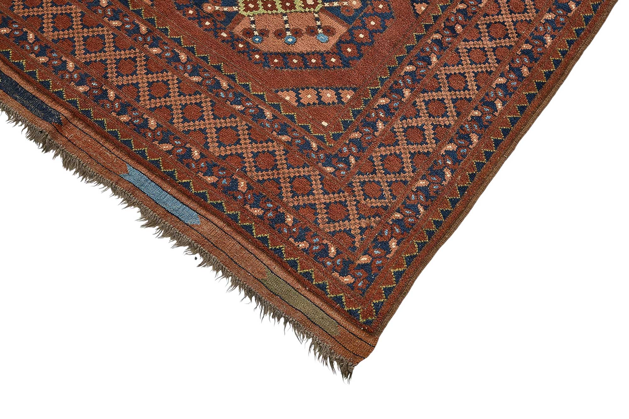 7x10 Red Tribal Geometric Oushak Rug - 51476