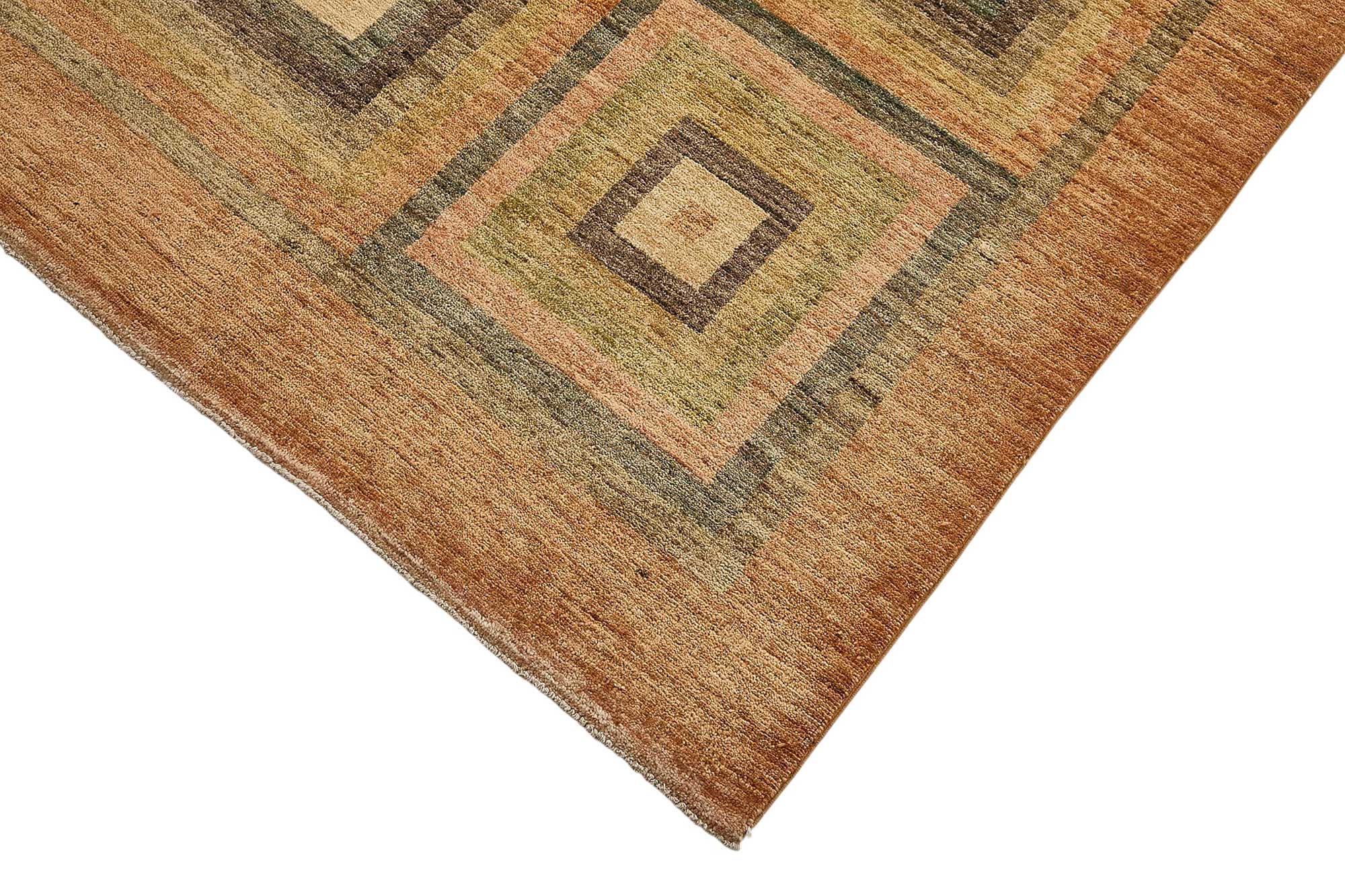 9x12 Beige Traditional Geometric Oushak Rug - 51478